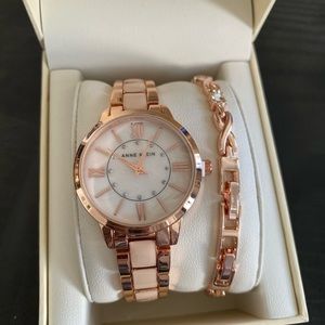 Anne Klein new watch with wristlet
